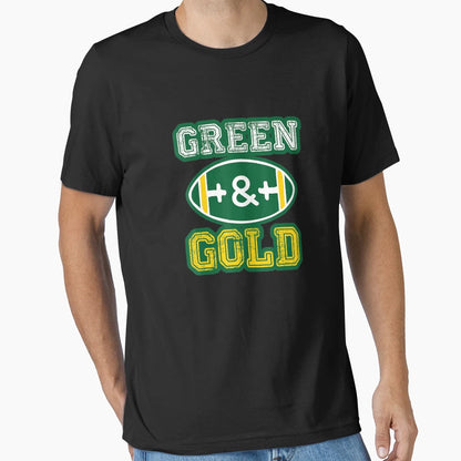 Green And Gold Green Bay Team Fan T-Shirt - Minimalist Print Unisex - T-Shirt, Sweatshirt, Hoodie