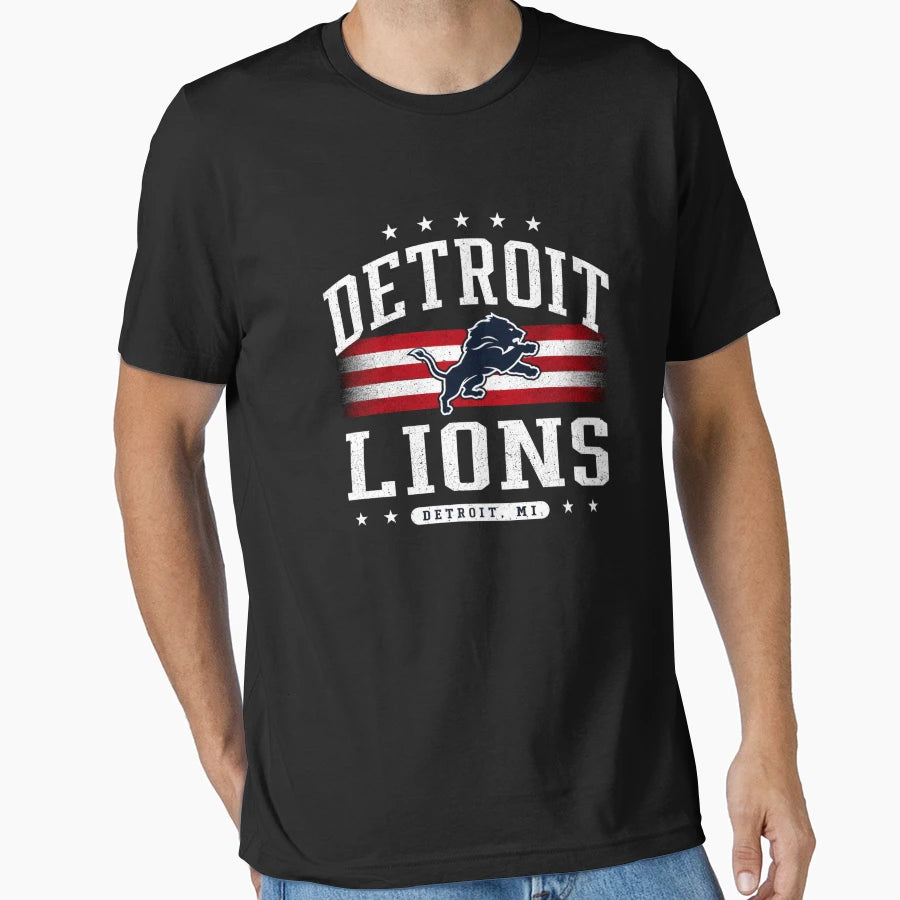 Detroit Lions 4Th July 2026 T-Shirt - Trendy Graphic for Adults - T-Shirt, Sweatshirt, Hoodie