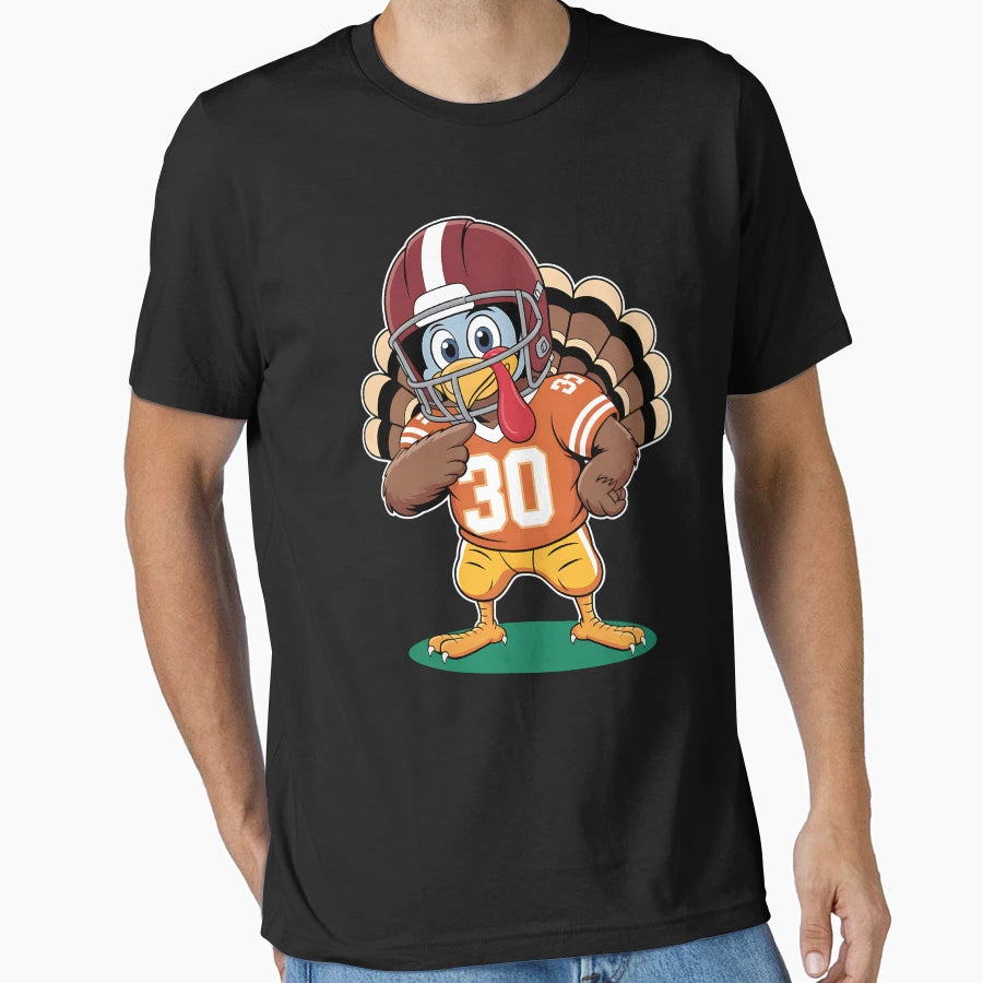 Funny Turkey Football Thanksgiving T-Shirt - Trendy Graphic Unisex - T-Shirt, Sweatshirt, Hoodie