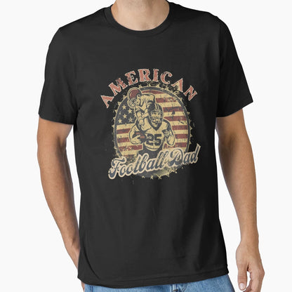 American Football Dad T-Shirt - Minimalist Print for Adults - T-Shirt, Sweatshirt, Hoodie