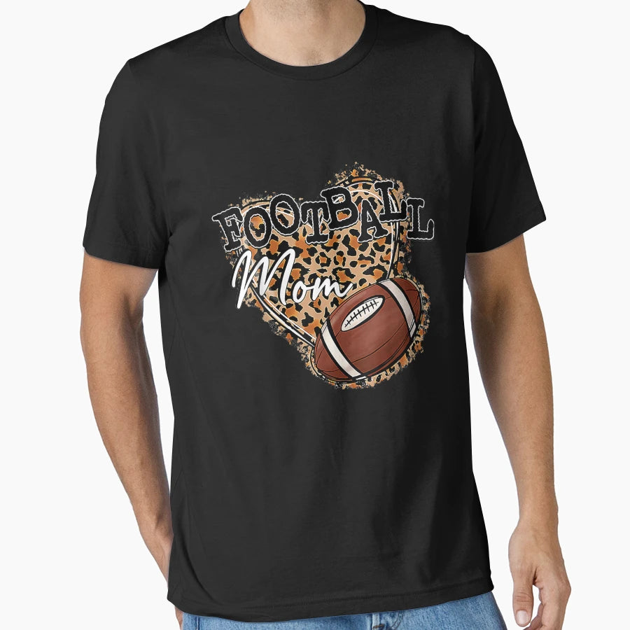 Mothers Day Womens Football Mom T-Shirt - Minimalist Print for Adults - T-Shirt, Sweatshirt, Hoodie