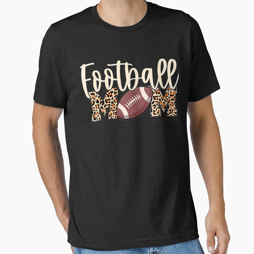 Football Mom Leopard T-Shirt - Unique Graphic Men Women - T-Shirt, Sweatshirt, Hoodie