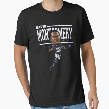 David Montgomery Cartoon T-Shirt - Trendy Graphic Unisex - T-Shirt, Sweatshirt, Hoodie