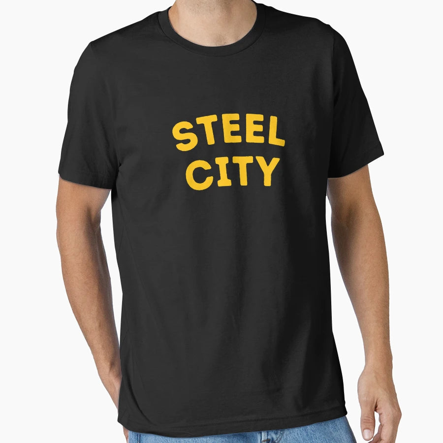 Steel City Pittsburgh T-Shirt - Custom Art Print Unisex - T-Shirt, Sweatshirt, Hoodie