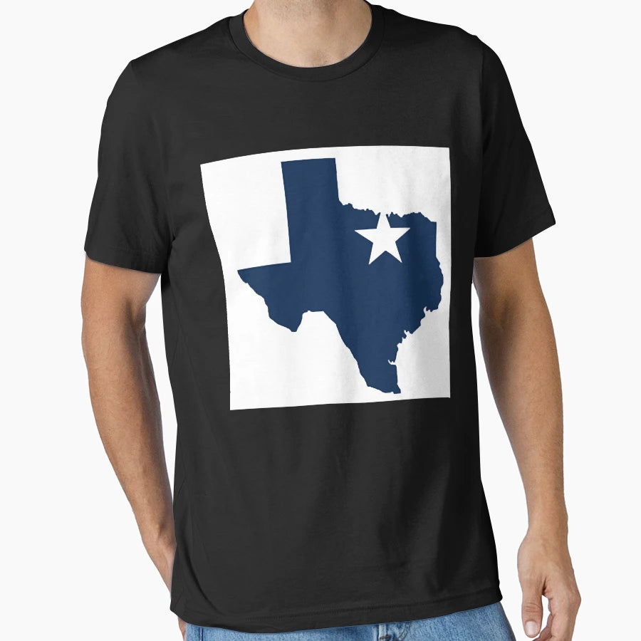 State Texas Dallas Cowboys Logo T-Shirt - Minimalist Print Men Women - T-Shirt, Sweatshirt, Hoodie
