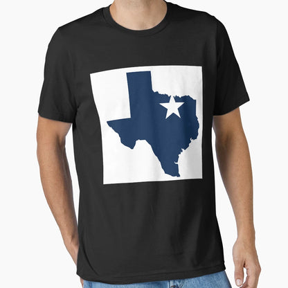 State Texas Dallas Cowboys Logo T-Shirt - Minimalist Print Men Women - T-Shirt, Sweatshirt, Hoodie