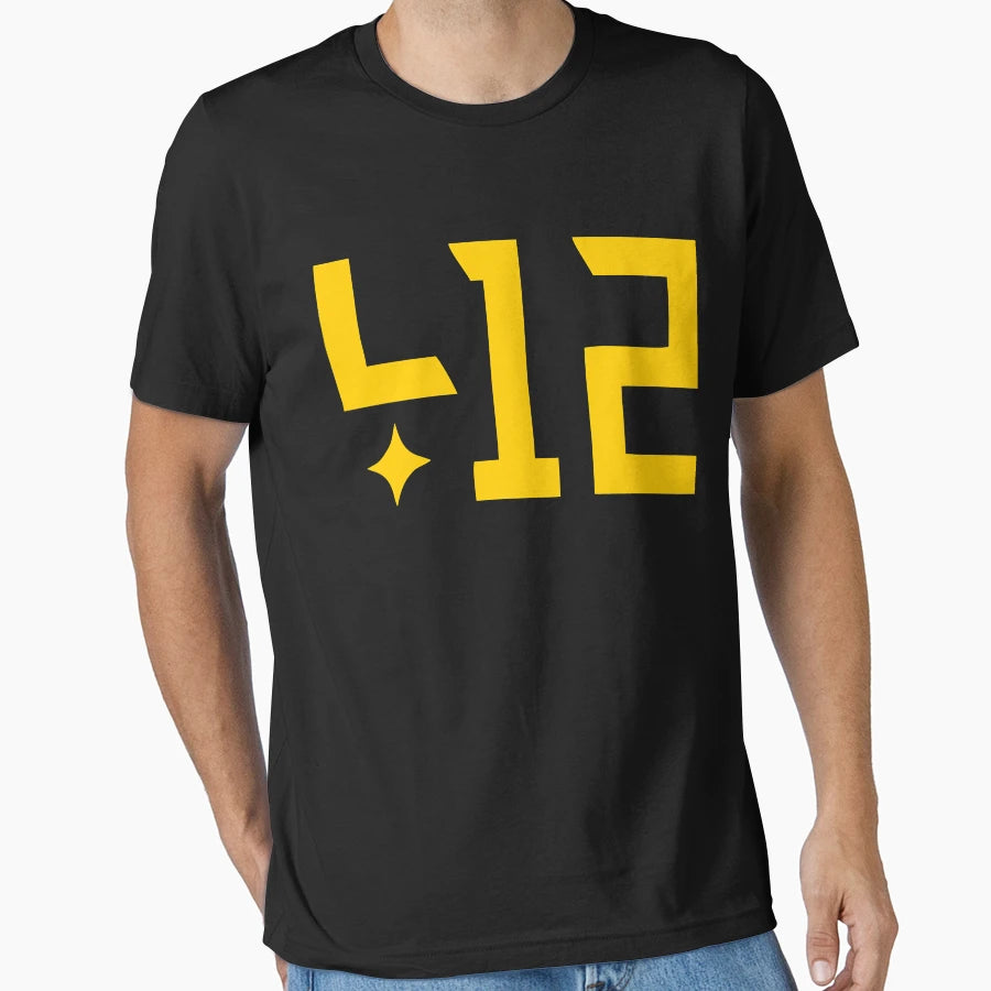 412 Pittsburgh T-Shirt - Unique Graphic for Adults - T-Shirt, Sweatshirt, Hoodie