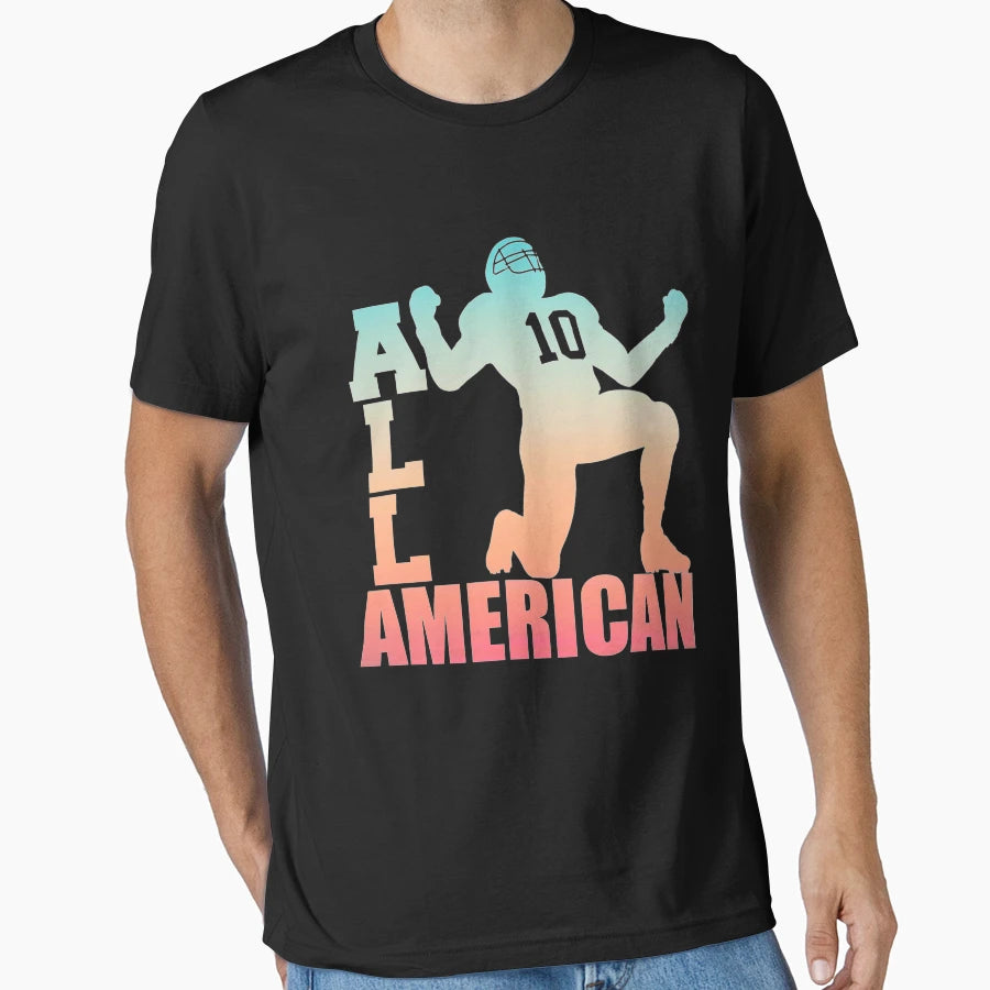 Cw All American Nfl T-Shirt - Custom Art Print for Adults - T-Shirt, Sweatshirt, Hoodie
