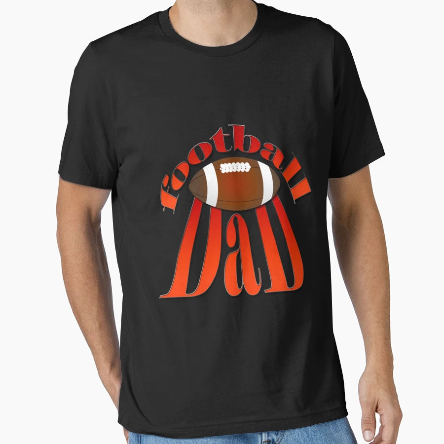 Football Dad Logo T-Shirt - Trendy Graphic Unisex - T-Shirt, Sweatshirt, Hoodie