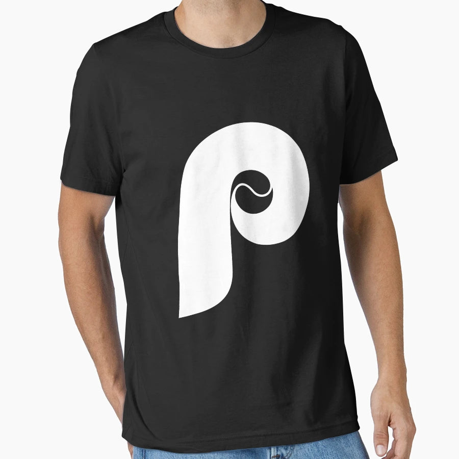 White P Initial Font T-Shirt - Custom Art Print Unisex - T-Shirt, Sweatshirt, Hoodie