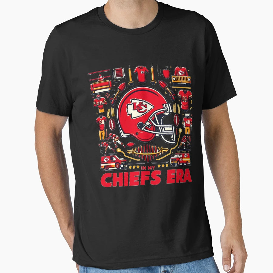 Art Kansas City Chiefs T-Shirt - Casual Everyday Wear Unisex - T-Shirt, Sweatshirt, Hoodie
