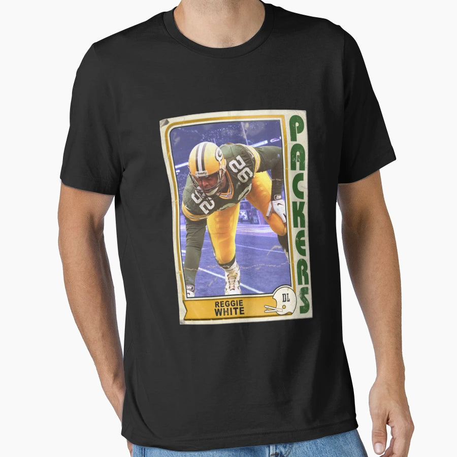 Green Bay Packers Reggie White Trading T-Shirt - Novelty Apparel Men Women - T-Shirt, Sweatshirt, Hoodie