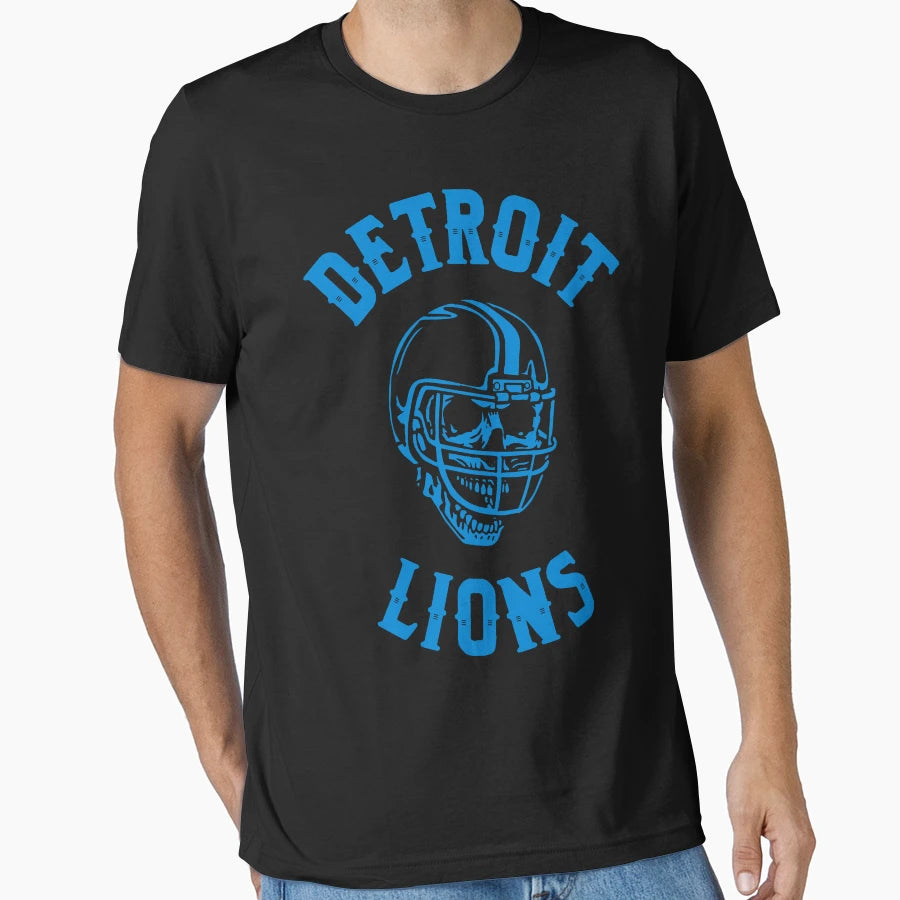 Lions Skull T-Shirt - Novelty Apparel for Adults - T-Shirt, Sweatshirt, Hoodie