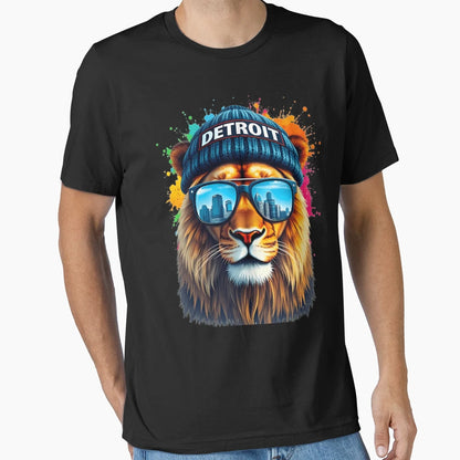 Detroit Lion Urban T-Shirt - Trendy Graphic Men Women - T-Shirt, Sweatshirt, Hoodie