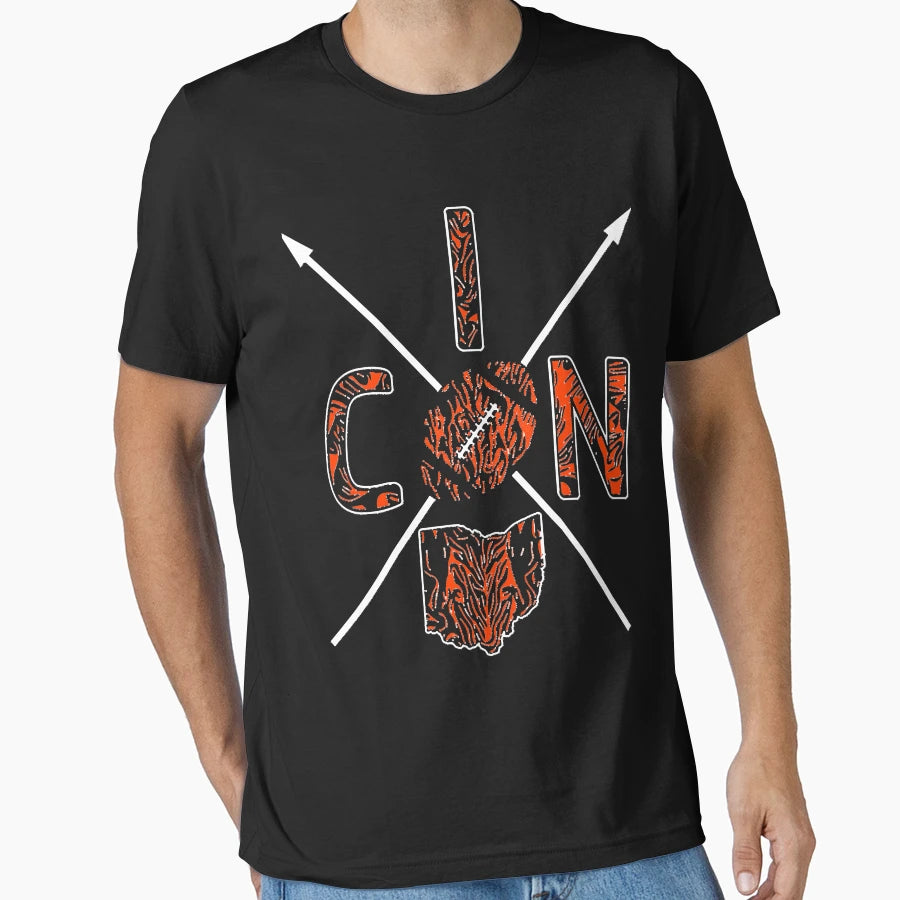 Cincinnati Football Fan 2022 Ohio Pride T-Shirt - Custom Art Print Unisex - T-Shirt, Sweatshirt, Hoodie