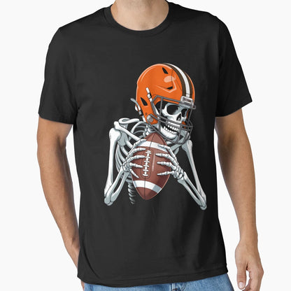 Skeleton Football Halloween Funny T-Shirt - Trendy Graphic Men Women - T-Shirt, Sweatshirt, Hoodie
