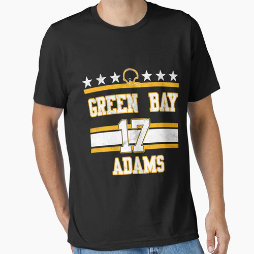 Green Bay Football 17 Adams T-Shirt - Custom Art Print Unisex - T-Shirt, Sweatshirt, Hoodie