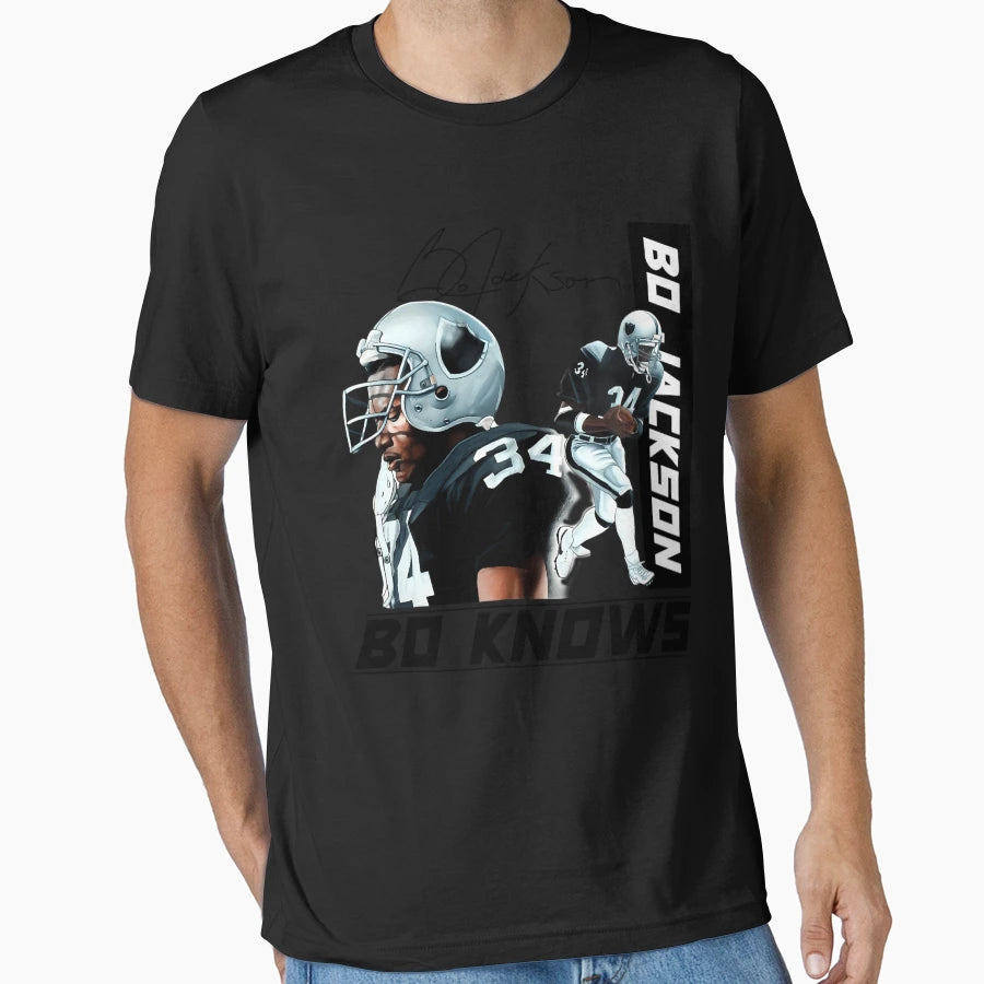 Bo Sport Jackson Baseball And Football T-Shirt - Streetwear Style Unisex - T-Shirt, Sweatshirt, Hoodie