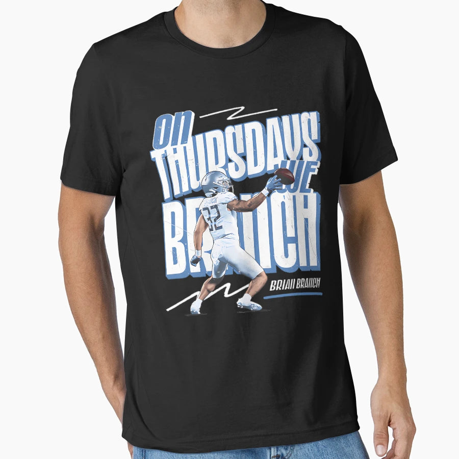 Brian Branch Detroit Lions Thursdays T-Shirt - Minimalist Print Men Women - T-Shirt, Sweatshirt, Hoodie