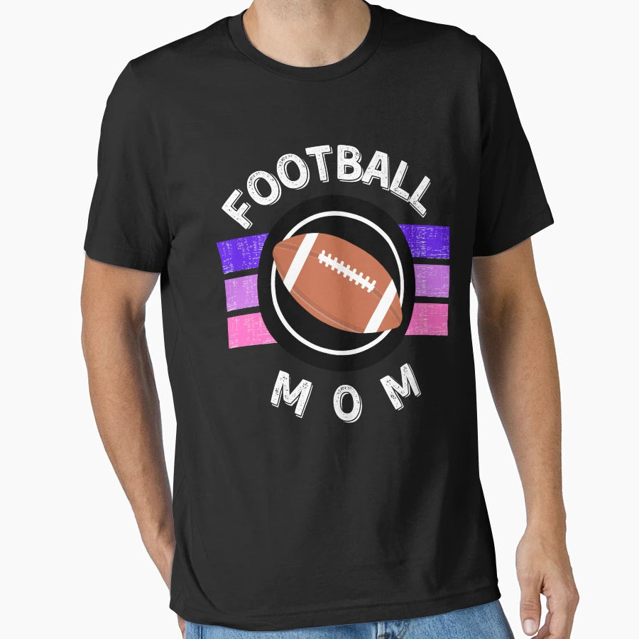 Football Mom Sports Mom Mom Life T-Shirt - Custom Art Print Unisex - T-Shirt, Sweatshirt, Hoodie