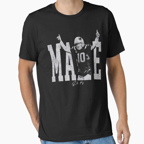 Drake Maye New England Football T-Shirt - Custom Art Print Men Women - T-Shirt, Sweatshirt, Hoodie