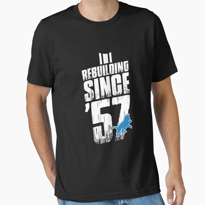 Original Rebuilding Since 57 T-Shirt - Fun Novelty Design for Adults - T-Shirt, Sweatshirt, Hoodie