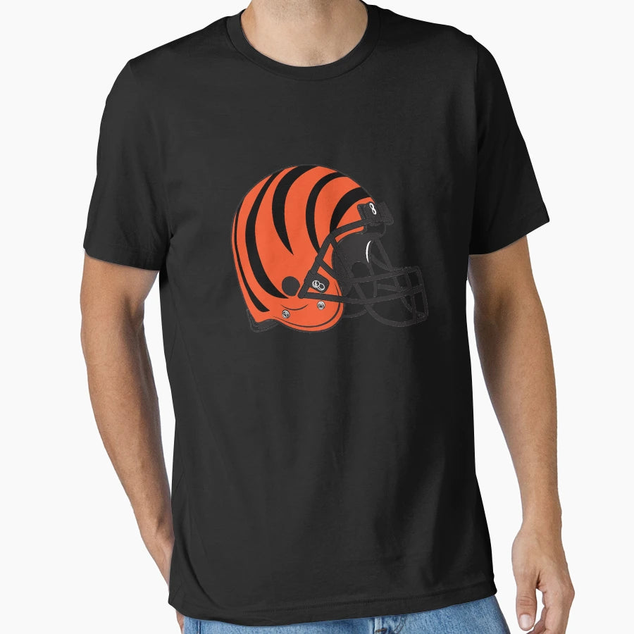 Cincinnati Football Fans American T-Shirt - Custom Art Print Unisex - T-Shirt, Sweatshirt, Hoodie