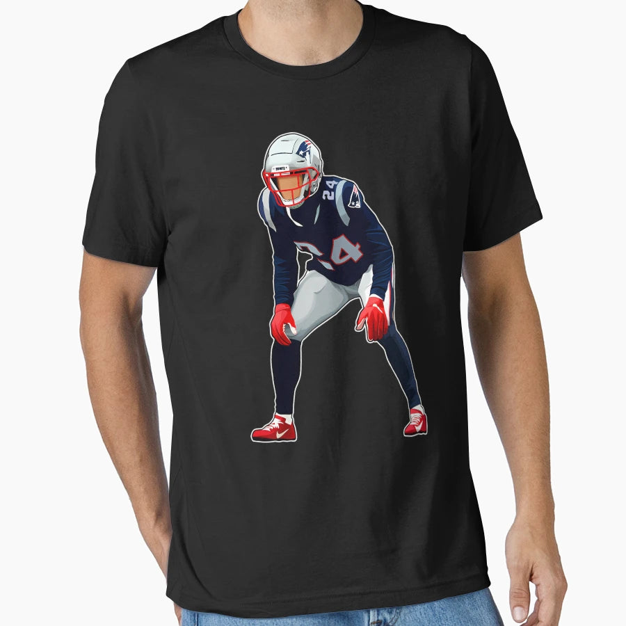 Stephon Gilmore Looking T-Shirt - Novelty Apparel Unisex - T-Shirt, Sweatshirt, Hoodie