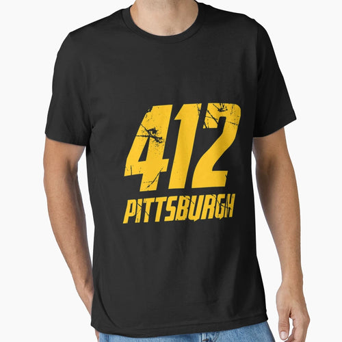 412 Pittsburgh Steelers T-Shirt - Fun Novelty Design Men Women - T-Shirt, Sweatshirt, Hoodie