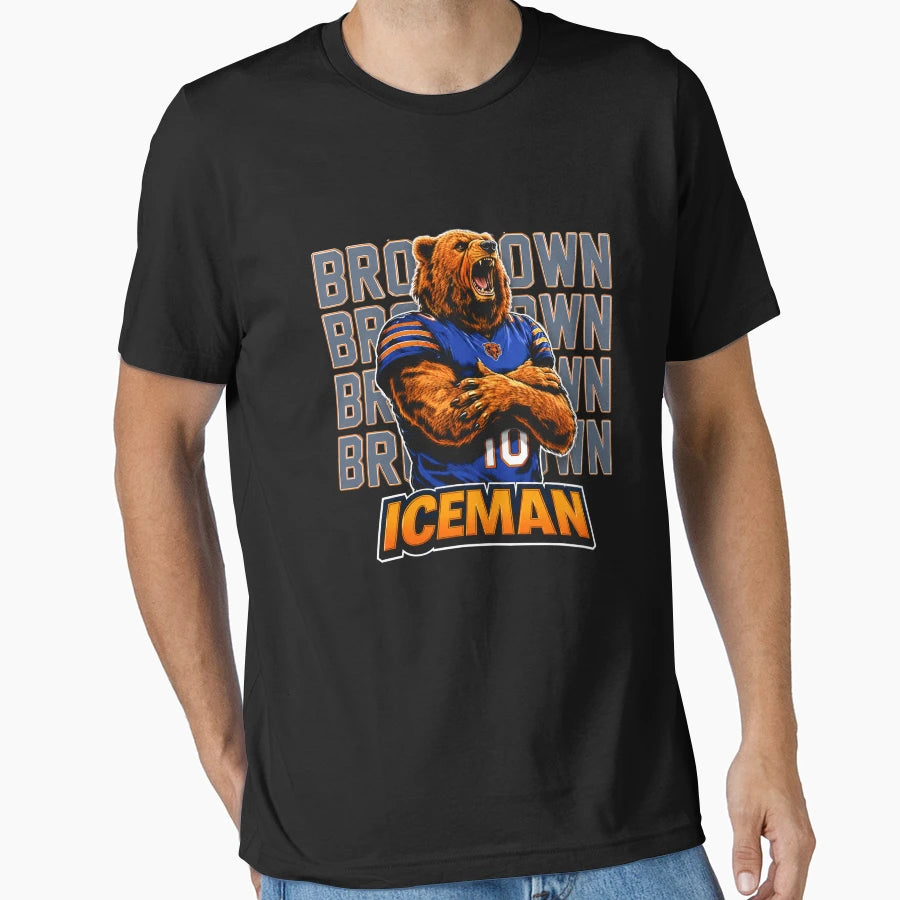 Bear Down Iceman Chicago Bears T-Shirt - Custom Art Print Unisex - T-Shirt, Sweatshirt, Hoodie