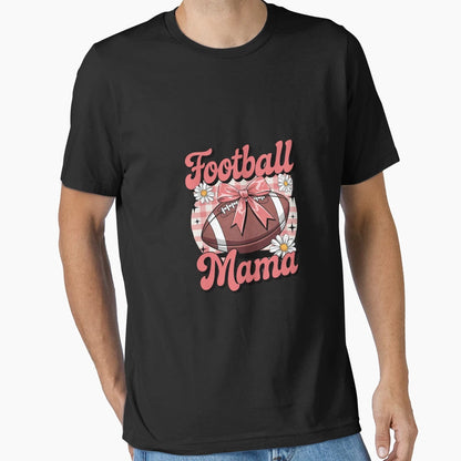 Coquette Bow American Football Mama T-Shirt - Minimalist Print Unisex - T-Shirt, Sweatshirt, Hoodie