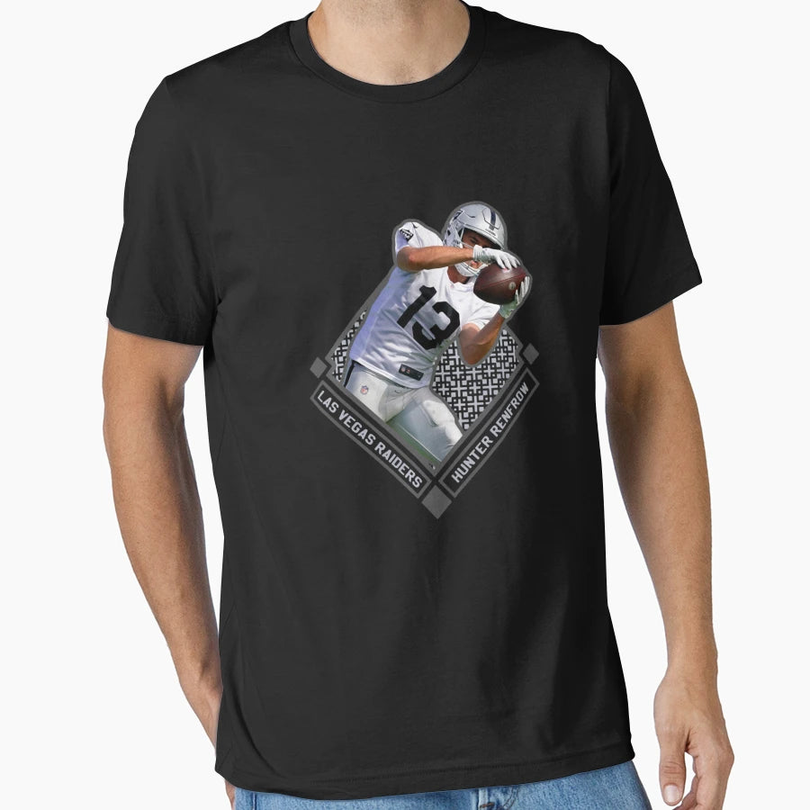 Hunter Renfrow Las Vegas Raiders T-Shirt - Custom Art Print Men Women - T-Shirt, Sweatshirt, Hoodie