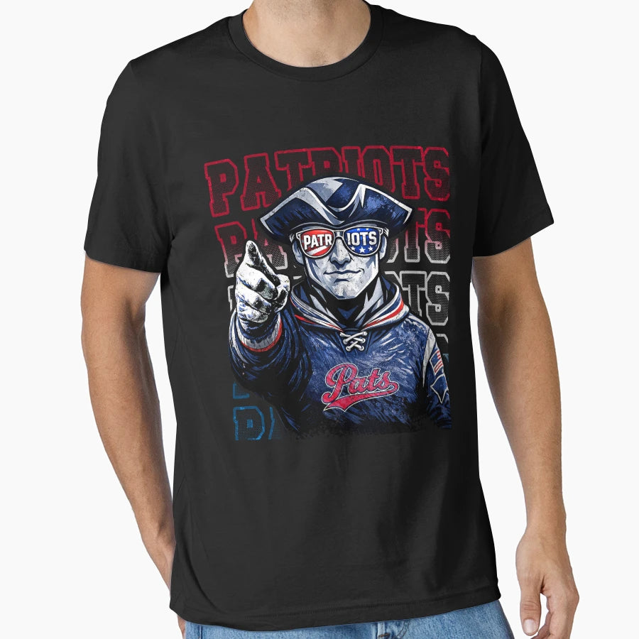 Face Sunglasses American Patriotic Face T-Shirt - Graphic Print for Adults - T-Shirt, Sweatshirt, Hoodie