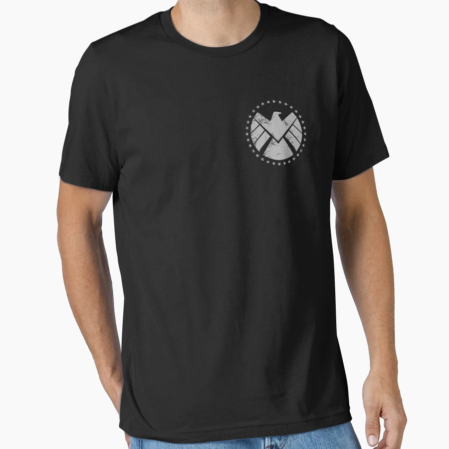 Shield Agent Training Effect T-Shirt - Minimalist Print Unisex - T-Shirt, Sweatshirt, Hoodie