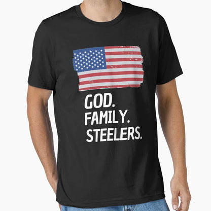 God Family Steelers Veterans Day Parade T-Shirt - Novelty Apparel Unisex - T-Shirt, Sweatshirt, Hoodie