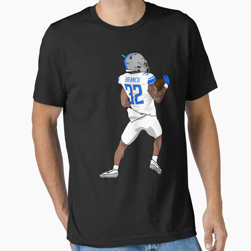 Pick Six Brian Branch Detroit T-Shirt - Fun Novelty Design for Adults - T-Shirt, Sweatshirt, Hoodie