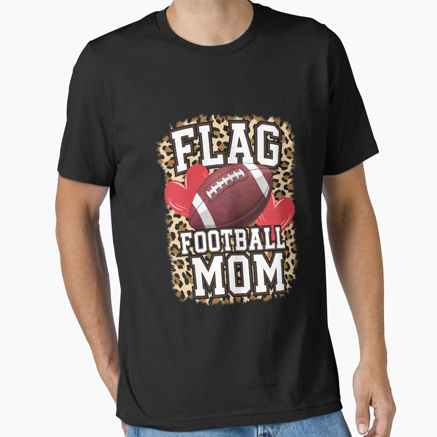 Flag Football Mom Mothers Day T-Shirt - Trendy Graphic Unisex - T-Shirt, Sweatshirt, Hoodie