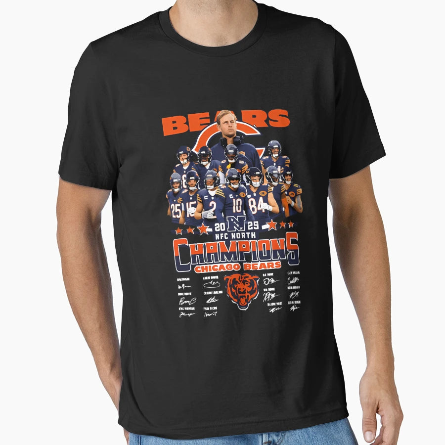 Chicago Bears Nfc North Champions T-Shirt - Aesthetic Graphic for Adults - T-Shirt, Sweatshirt, Hoodie