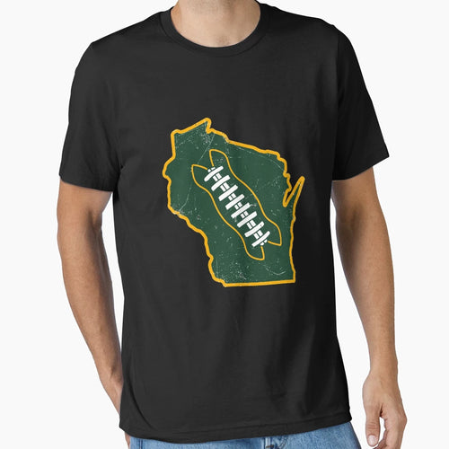 Wisconsin Football White T-Shirt - Novelty Apparel for Adults - T-Shirt, Sweatshirt, Hoodie