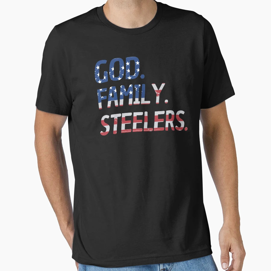 God Family Steelers Veterans Day Parade T-Shirt - Trendy Graphic Unisex - T-Shirt, Sweatshirt, Hoodie