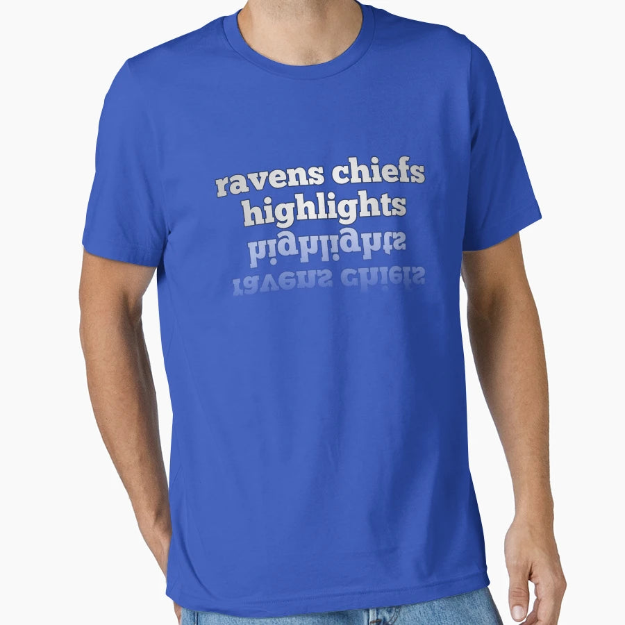 Ravens Chiefs Highlights Chifes Drsign T-Shirt - Custom Art Print Unisex - T-Shirt, Sweatshirt, Hoodie