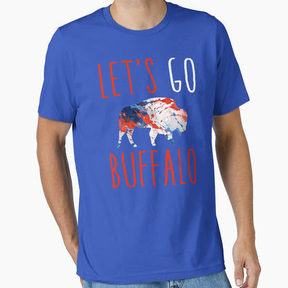 Buffalo Bills Lets Go Buffalo T-Shirt - Minimalist Print Men Women - T-Shirt, Sweatshirt, Hoodie