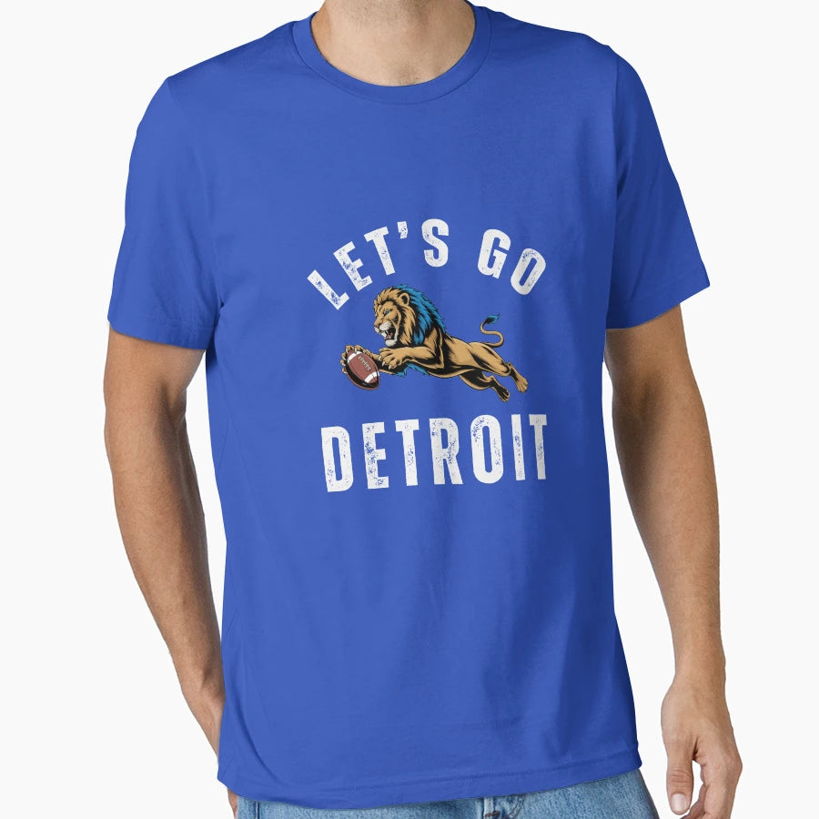 Lets Go Detroit M5144 T-Shirt - Graphic Print Unisex - T-Shirt, Sweatshirt, Hoodie