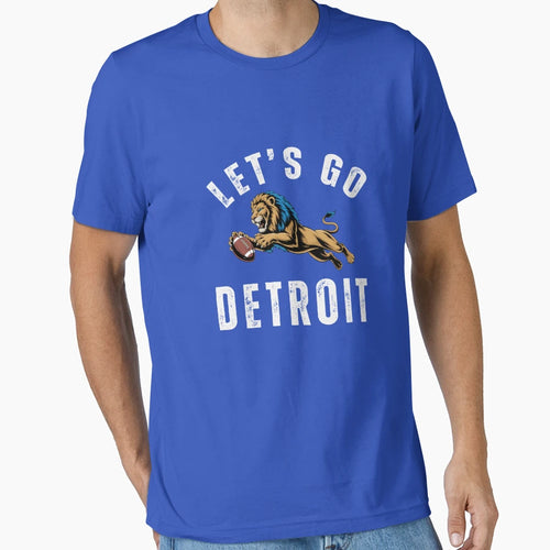 Lets Go Detroit M5144 T-Shirt - Graphic Print Unisex - T-Shirt, Sweatshirt, Hoodie
