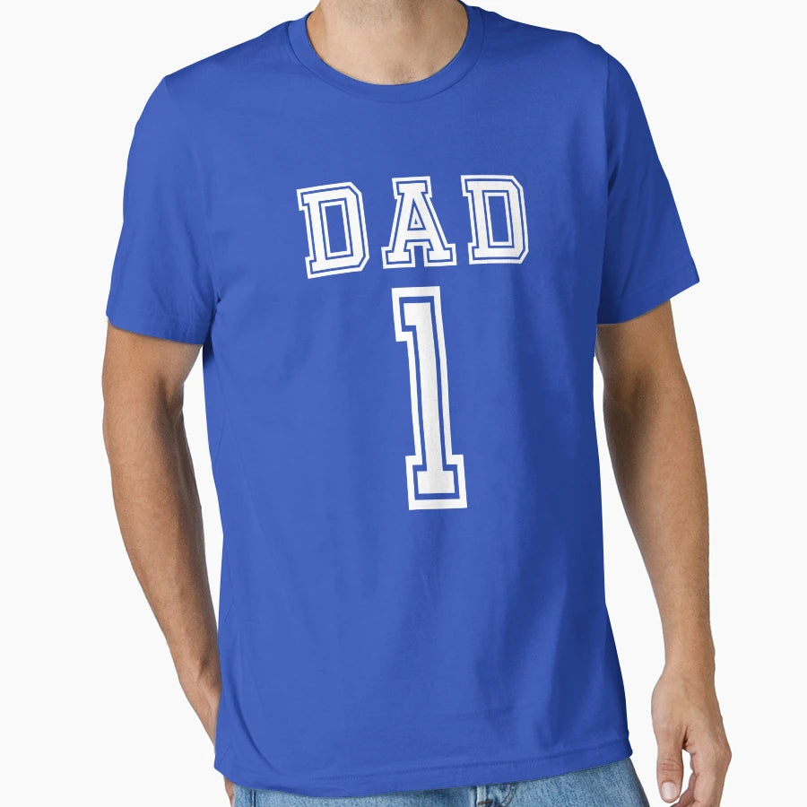 Dad 1 T-Shirt - Minimalist Print for Adults - T-Shirt, Sweatshirt, Hoodie