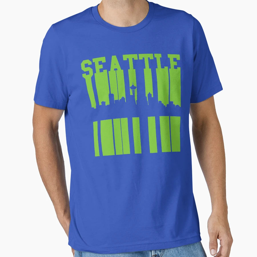 Seattle Skyline T-Shirt - Unique Graphic Unisex - T-Shirt, Sweatshirt, Hoodie