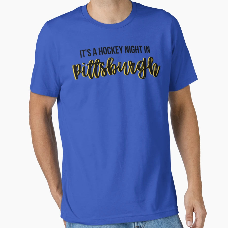 It X27 S Hockey Night Pittsburgh T-Shirt - Custom Art Print for Adults - T-Shirt, Sweatshirt, Hoodie