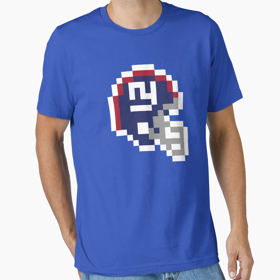 New York Giants 8 Bit Football T-Shirt - Fun Novelty Design Men Women - T-Shirt, Sweatshirt, Hoodie
