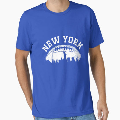 New York Ny Skyline Football Team T-Shirt - Minimalist Print Men Women - T-Shirt, Sweatshirt, Hoodie