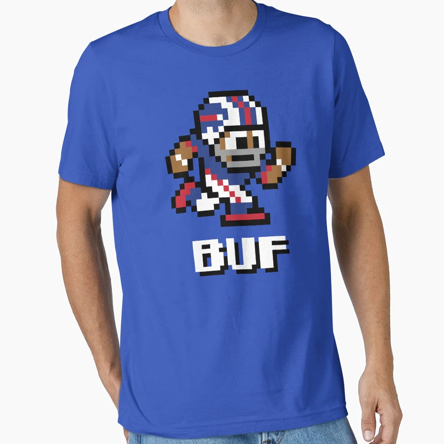 Buffalo Bills Tecmo Super Bowl T-Shirt - Fun Novelty Design for Adults - T-Shirt, Sweatshirt, Hoodie
